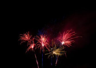 Crowd watching an Oxfordshire firework display on Bonfire Night at Bicester Hotel & Spa