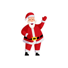 Papa Noel. Santa Claus. San Nicolás. Concepto de personaje de navidad. Ilustración vectorial