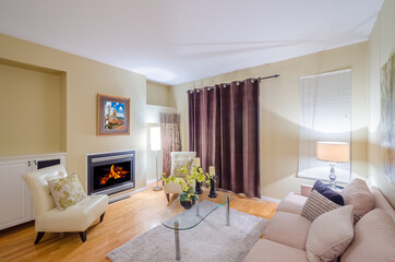 Interior design of a luxury living room