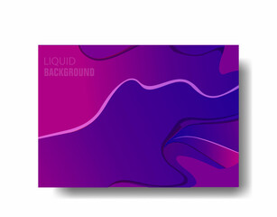 purple liquid background abstract flow vector illustration