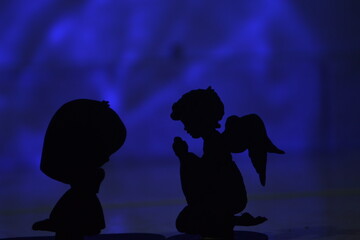 siluetas, vida, esperanza, amor