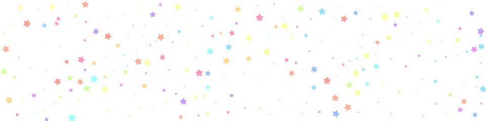 Fototapeta na wymiar Festive juicy confetti. Celebration stars. Colorfu