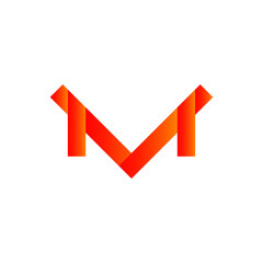 Letter M Logo Design Illustration Template. EPS 10 vector