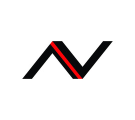 Initial letter N, AV , VA elements design logo Template