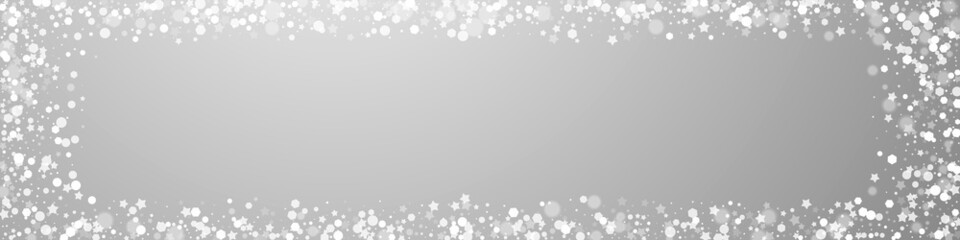 Magic stars Christmas background. Subtle flying sn