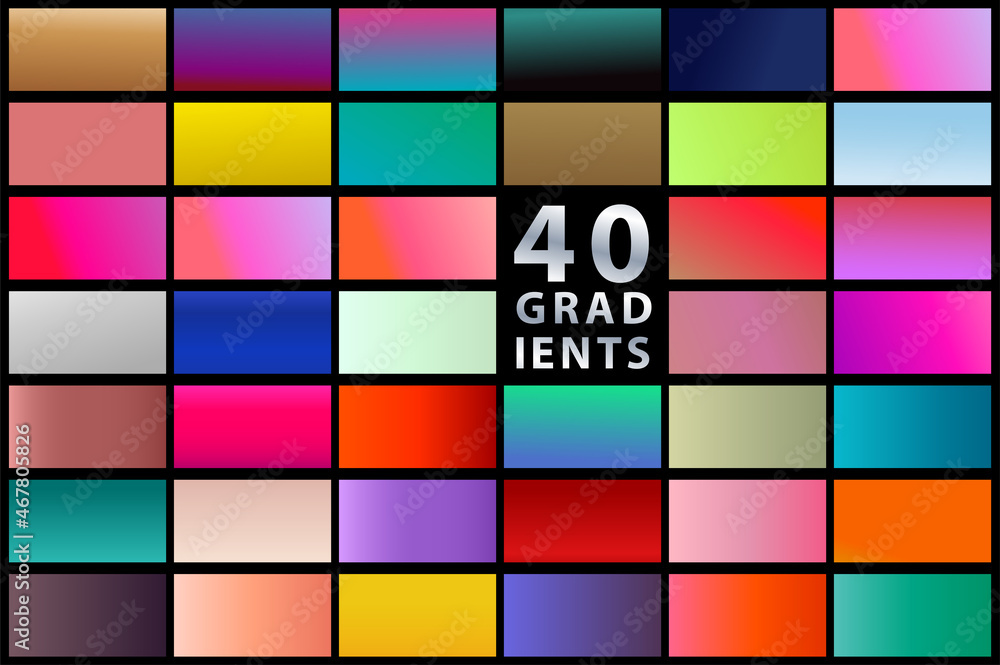 Poster set of soft gradient backgrounds, mega bundle. vector illustrations. (no transparency)