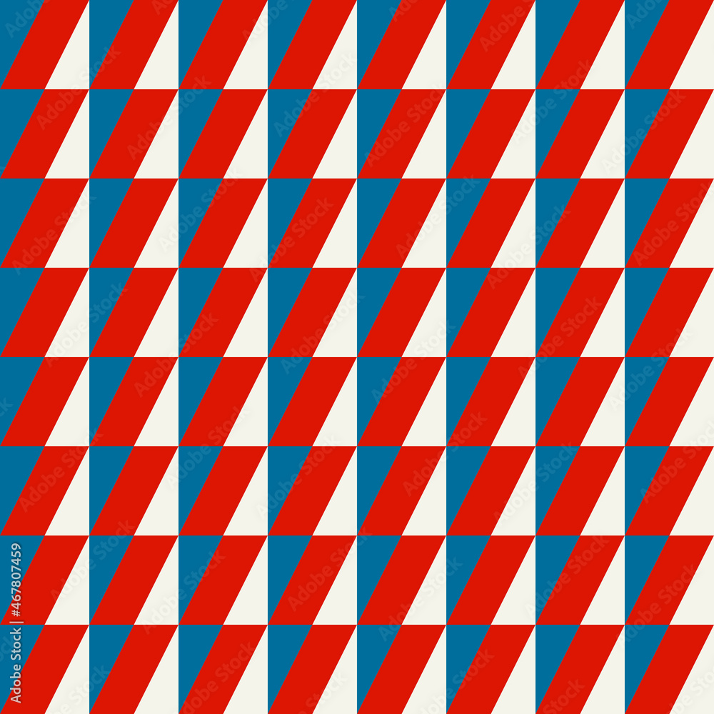 Aufkleber red and yellow jagged tiles. vector seamless lines with corner.