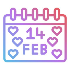 calendar gradient icon