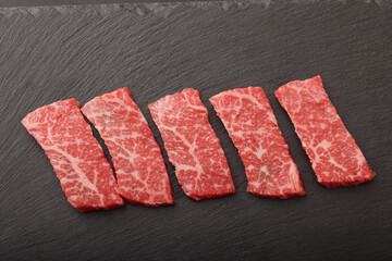 黒毛和牛　赤身カルビ焼肉用　(仙台牛)