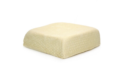 Tofu isolated on white background. Traditional Chinese tofu, Block tofu