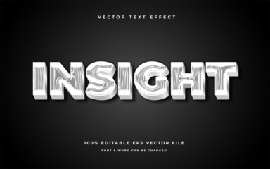 Obraz premium insight modern editable text effect