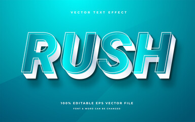 Obraz premium rush editable text effect