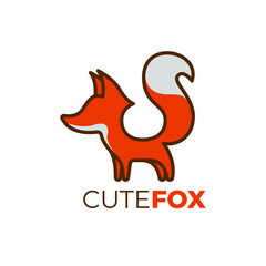 Cute Baby Fox Logo