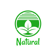 nature logo design, fresh and healthy