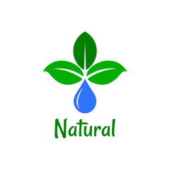 nature logo design, fresh and healthy