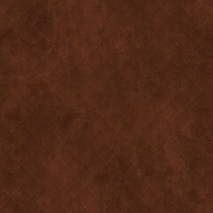 quilted brown leather seamless texture. fabric texture background.	