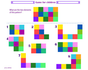  Logic game for children. What elements does 
