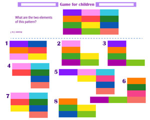  Logic game for children. What elements does 