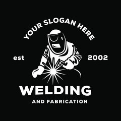 welder logo industrial welding construction