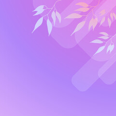 Abstract organic floral, leaves, liquid, wave minimalist background with colorful gradient vivid vibrant color. Good for greeting cards, invitations, flyers and social media template.