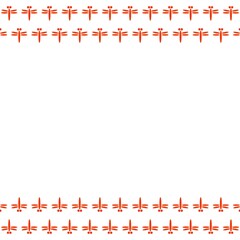 カード　とんぼ　赤×白 © Tory