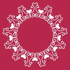 ダークカラー　シンプルフレーム　ピンク