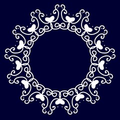 ダークカラー　シンプルフレーム　ネイビー