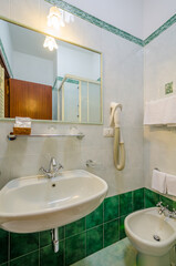 Fragment of a luxury bathroom