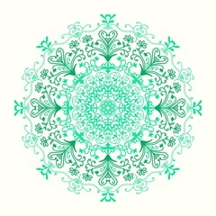 グラデーション曼荼羅　グリーン