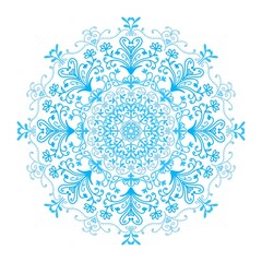 グラデーション曼荼羅　ブルー