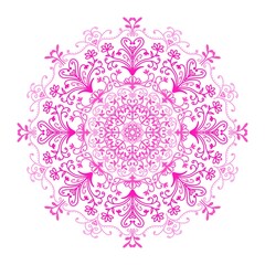 グラデーション曼荼羅　ピンク