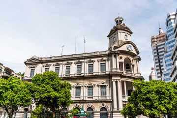 Fototapeta premium View of General Post Office Building in Macau.