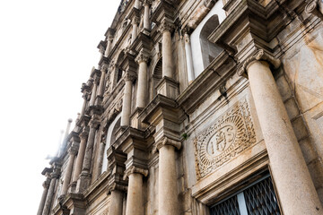 Ruins of St. Paul's a famous place in Macao, China. The place is one of the UNESCO World Heritage.