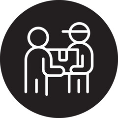 Delivery Box glyph icon