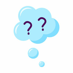 bubble chat question icon. bubble chat question symbol template for graphic and web design