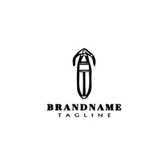 insect animal logo cartoon icon design template black isolated creative illustration