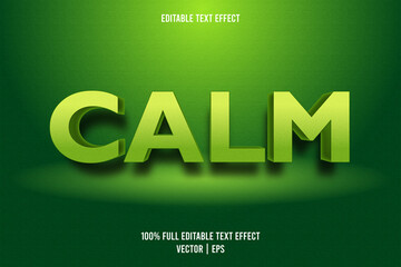 Calm editable text effect cartoon style