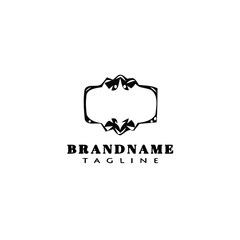 cigar label cartoon logo template icon design unique isolated vector illustration