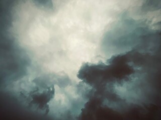 Dark clouds taken on a rainy day
