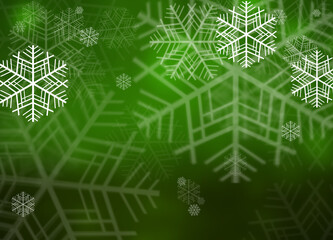 Obraz premium Winter image with falling snowflakes. Great for use on covers, posters, print, web, etc.