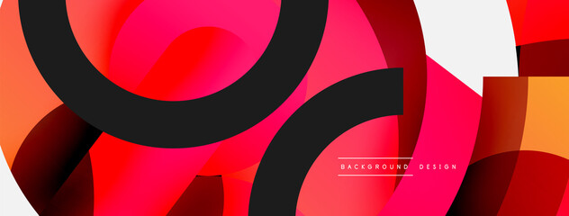 Circle abstract background. Vector illustration for wallpaper banner background card or landing page