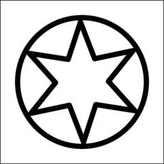 Illustration vector graphic of  star of david, six star. Good for icon. Perfect for logo. Perfect for decoration or ornament