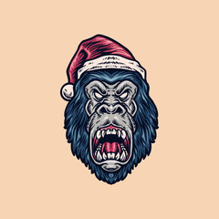 christmas character illustration vector design