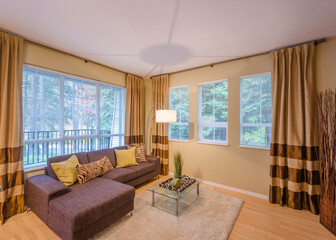 Interior design of a luxury living room