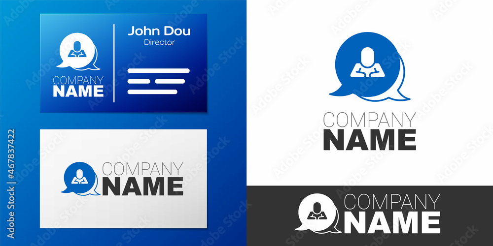 Poster logotype speech bubble chat icon isolated on white background. message icon. communication or commen