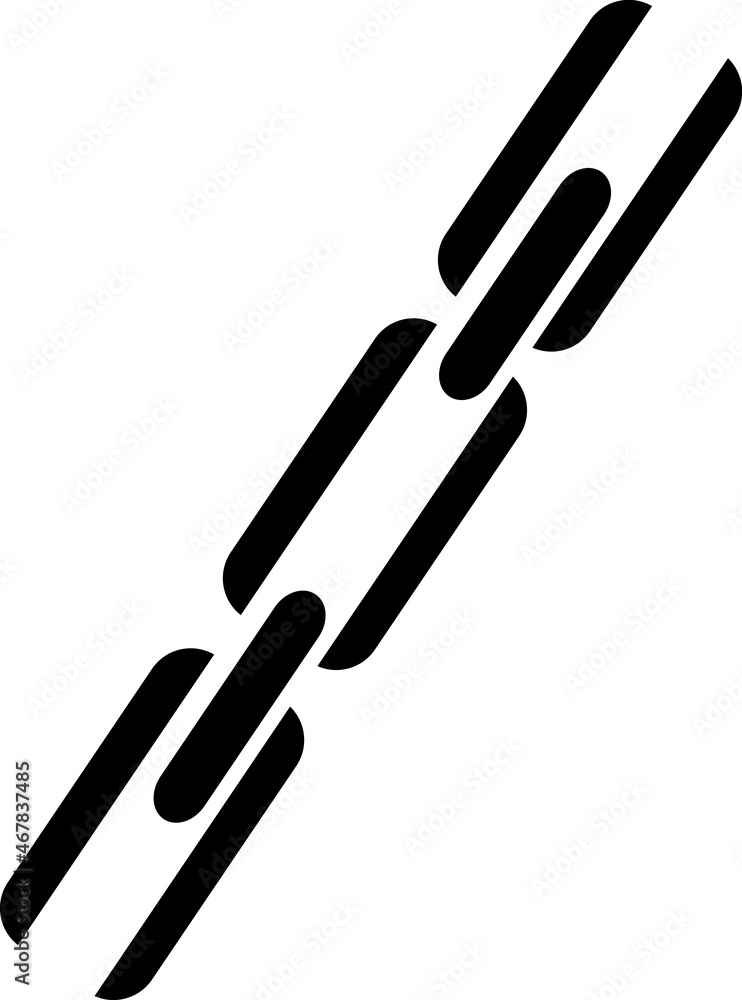 Poster chain icon in trendy flat style isolated on background. chain icon page symbol for your web site des
