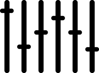  Equalizer icon in trendy flat style isolated on background. Equalizer icon.eps