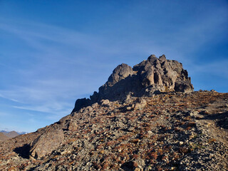 landscape with blue sky