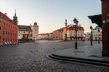 Fototapeta na wymiar Castle Square in Warsaw.