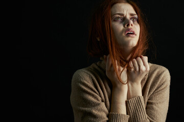 emotional woman depression disorder problem aggression